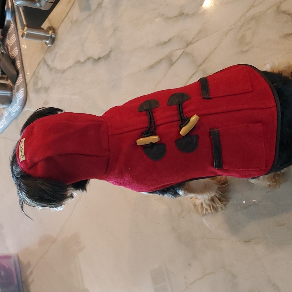 3 for $15 Red dog jacket with wood toggles